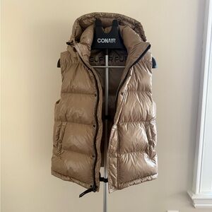 TNA Tan Puffer Vest